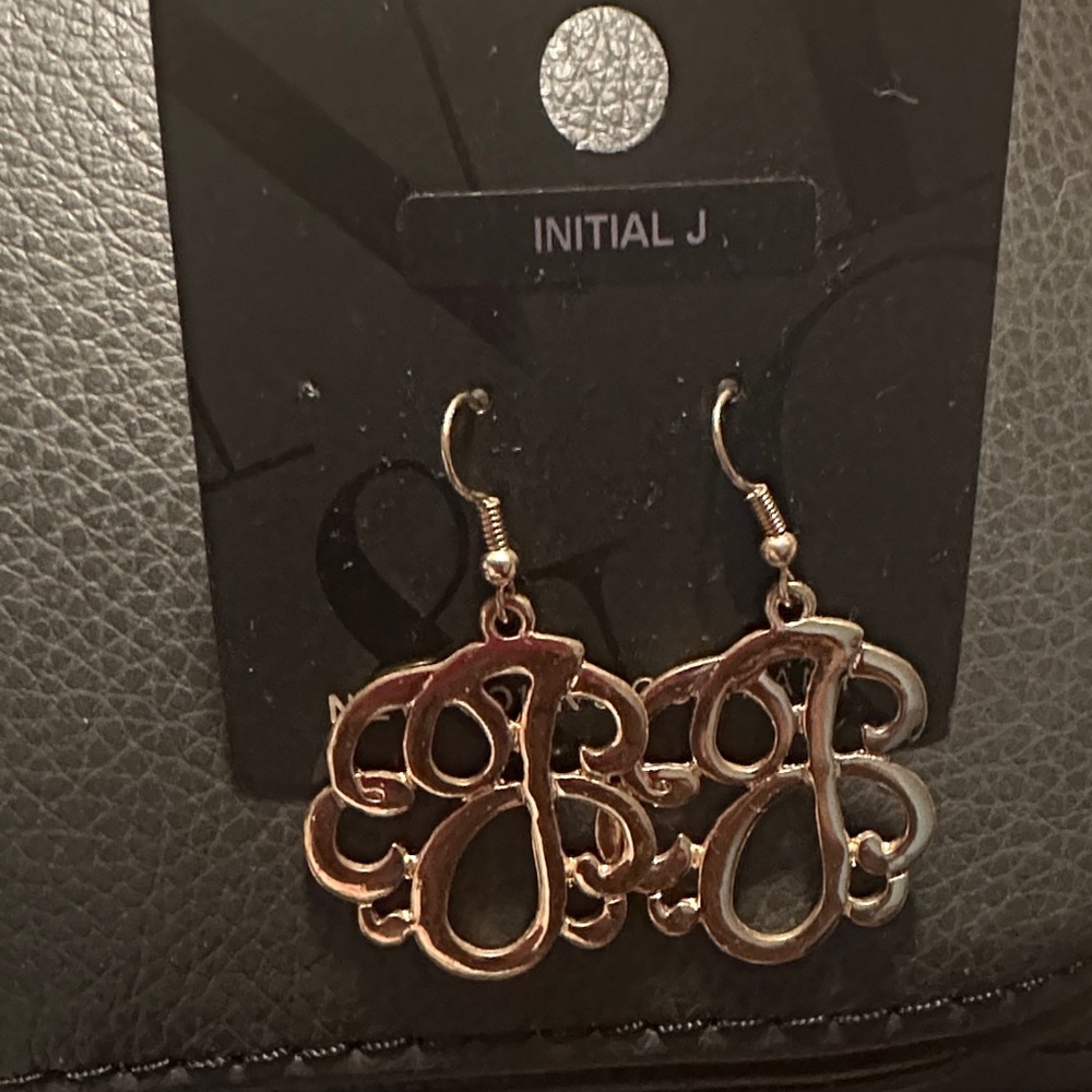 New York & Company Initial J Earrings
